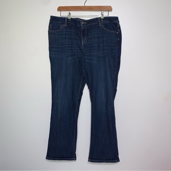 Simply Vera Vera Wang Denim - Simply Vera Vera Wang Dark Indigo Bootcut Jeans